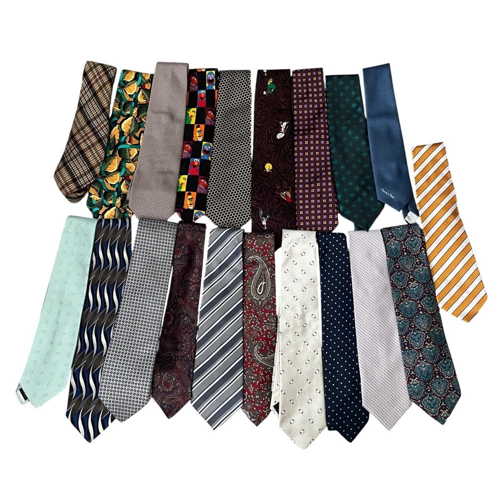 Ties‎ Lot of 21 Reseller Lot Robert Graham Zegna Dior Canali Brooks Brothers - Picture 2 of 6